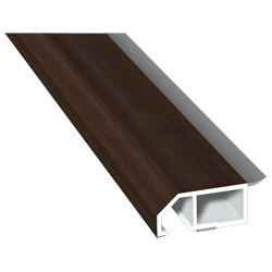 Anschluß-Profil 40 mm WL SK Lg. 6,00 mfoliert, klipsbar, WL Schwarz436 3059 WALNUSS TERRA [111] Produktbild