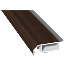 Anschluß-Profil 50 mm WL SK Lg. 6,00 mfoliert, klipsbar, WL Schwarz436 3059 WALNUSS TERRA [111] Produktbild
