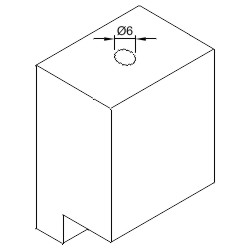 Pfostenverbinder schwarz systemabhängig gem. Kundenzeichnung Produktbild