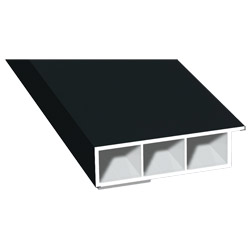 Kammerprofil 60x15 mm SK Lg. 6,00 mfoliert, mit Nase436 6023 SCHWARZGRAU MATT [118] Produktbild