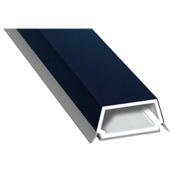 Trapez-Sprosse 27 mm SK Lg. 6,00 mfoliert, mit zwei schwarzen Weichlippen51 5005-167 STAHLBLAU [45] Produktbild