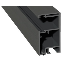 Rollladenführung 30x57 mm Lg. 6,00 mfoliert, GK Grau, ohne Bürste436 1014 ALUX DB 703 [100] Produktbild