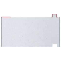 greenteQ Unterbaudämm-Profil mit Klebestreifen Türschwelle 2350x30/33x60, gefräst, beidseitige PVC-Beschichtung 1mm , ähnlich dem RAL Farbton 7004 Produktbild