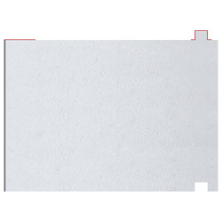 greenteQ Unterbaudämmprofil TS mit Klebestreifen hochdämmend einseitig PVC außen. Produktbild