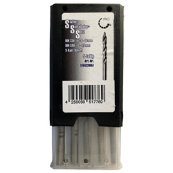 Stufen-Spiralbohrer-Satz M2 Qualität 5-tlg DIN 338/340 6-8-10mm / 6-6 ,5mm Produktbild