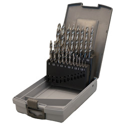 Stufen-Spiralbohrer-Satz M2 Qualität 19-tlg 1,0 - 10,0mm, 0,5mm steigend Produktbild