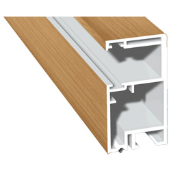 Rollladenführung 30x57 mm Lg. 6,00 mfoliert, GK Braun, ohne Bürste306 9041-167 BERGKIEFER [21] Produktbild