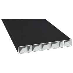 Hohlkammerprofil 150x20 mm Lg. 6,00 mfoliertPX 47097 BLACK ULTI MATT [139] Produktbild