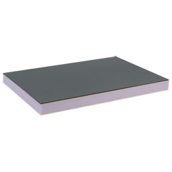 greenteQ Sandwichplatte HPL/HD/PVC einseitig HPL Renolit, XPS-Kern, Grautöne Produktbild