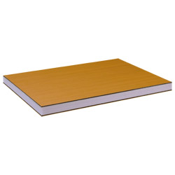 greenteQ Sandwichplatte HPL/HPL beidseitig foliert Renolit, XPS-Kern, Holztöne Produktbild