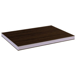 greenteQ Sandwichplatte HPL/HPL beidseitig foliert Renolit, XPS-Kern, Holztöne Produktbild