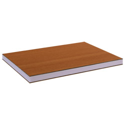 greenteQ Sandwichplatte HPL/HPL beidseitig foliert Renolit, XPS-Kern, Holztöne Produktbild