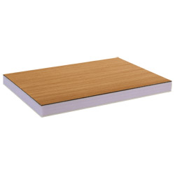 greenteQ Sandwichplatte HPL/HD/PVC einseitig HPL Renolit, XPS-Kern, Holztöne Produktbild