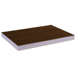 greenteQ Sandwichplatte HPL/HD/PVC einseitig HPL Renolit, XPS-Kern, Holztöne Produktbild