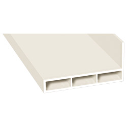 Flatterleiste 60x30 mm Lg. 6,00 mCremeweiß, VE: 60 m Produktbild