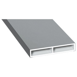 Kammerprofil 40x7 mm Lg. 6,00 mfoliert, ohne Nase71 5505-167 SILBERGRAU [66] Produktbild