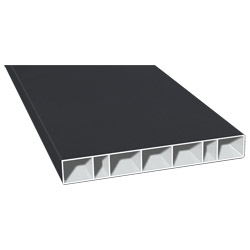 Hohlkammerprofil 150x20 mm Lg. 6,00 mfoliertPX 47858 ANTHRAZIT ULTI MATT [140] Produktbild