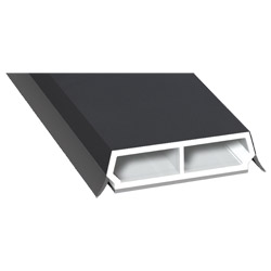 Trapez-Sprosse 38 mm SK Lg. 6,00 mfoliert, mit zwei schwarzen WeichlippenPX 47858 ANTHRAZIT ULTI MATT [140] Produktbild