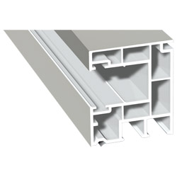 Rollladenführung 40x47 mm Lg. 6,50 mfoliert, GK Weiß, ohne Bürste456 5053 ALTWEIß [130] Produktbild