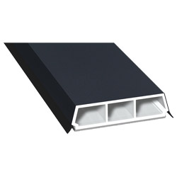 Trapez-Sprosse 52 mm SK Lg. 6,00 mfoliert, mit zwei schwarzen Weichlippen70 1605-097 ANTHRAZITGRAU GLATT 2 [56] Produktbild