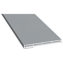 Kammerprofil 80x7 mm SK Lg. 6,00 mfoliert, ohne Nase71 5505-083 SILBERGRAU GLATT [65] Produktbild