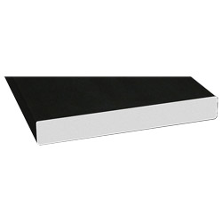 Schaumprofil 150x20 mm Lg. 6,00 mfoliert, PVC-Hartschaum446 7062 JET BLACK SFTN CC+ [146] Produktbild