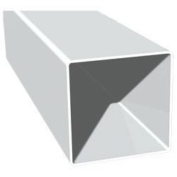 Zaunpfosten 100x100 mm Lg. 6,00 mWeiß, ohne Innenkern, VE: 6 m Produktbild