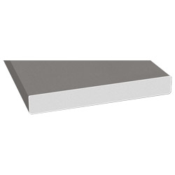 Schaumprofil 150x20 mm Lg. 6,00 mfoliert, PVC-Hartschaum436 1016 ALUX GRAUALUMINIUM [102] Produktbild