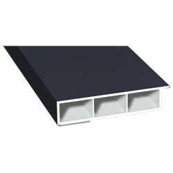 Kammerprofil 80x15 mm SK Lg. 6,00 mfoliert, mit Nase70 1605-097 ANTHRAZITGRAU GLATT 2 [56] Produktbild