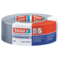 tesa duct tape 4662, 50m x 48mm, silber-matt, EAN Produktbild