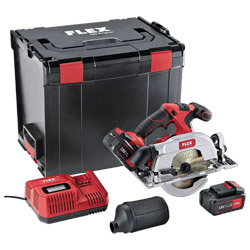 FLEX Akku-Handkreissäge mit Pendelhaube CS 62 18.0-EC/5.0 Set Produktbild