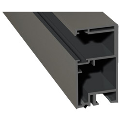 Rollladenführung 30x57 mm Lg. 6,00 mfoliert, GK Grau, ohne Bürste70 3905-167 QUARZGRAU [64] Produktbild