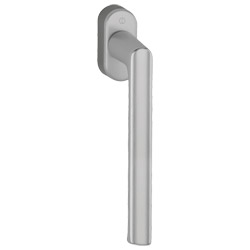 Parallelschiebekippgriff Hamburg Alu F9 silberfarbig dunkel eloxiert 0700/US952-1 mit Vierkantstift 32-42 mm, Nocken-Ø 10 mm, 90° inkl. Schrauben M5x5 Produktbild
