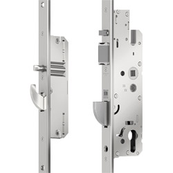 KFV Mehrfachverriegelung F16/45 BS3700 mit 2 Automatik-Fallenbolzen, Schwenkhaken und abgesetzter Softlockfalle Produktbild