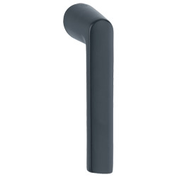 Hoppe Fenstergriffe Hamburg Kompakt Aluminium RAL9714M schwarz matt 0700LRL mit 43 mm Vierkantstift 7 mm, Nocken-Ø 5 mm,  90° inkl. Schrauben 3x20 mm Produktbild