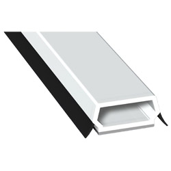 Trapez-Sprosse 23mm SK Lg. 6,00m mit zwei schwarzen Weichlippen, VE: 60m Produktbild