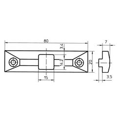 Kantriegel 8033 vz Produktbild