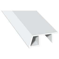 Kammerprofil 40x16mm Lg. 6,00m Weiß, VE: 60m Produktbild