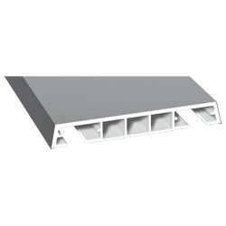 Verkleidungsprofil 85x12mm Lg. 6,00m foliert 71 5505-167 Silbergrau Produktbild