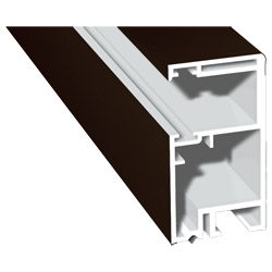 Rollladenführung 30x57mm Lg. 6,00m foliert, GK Braun , ohne Bürste88 7505-167 Schokobraun Produktbild