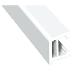 Wetterschenkel 20,5x13mm Lg. 6,00m Weiß, VE: 60m Produktbild