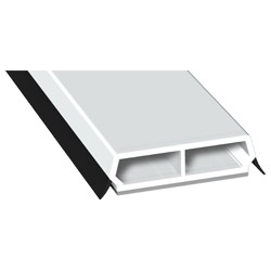 Trapez-Sprosse 38mm SK Lg. 6,00m mit zwei schwarzen Weichlippen, VE: 60m Produktbild