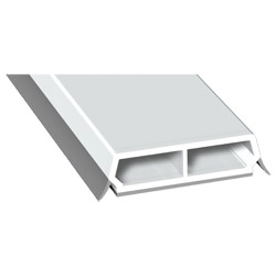 Trapez-Sprosse 38mm SK Lg. 6,00m mit zwei silbergrauen Weichlippen, VE: 60m Produktbild