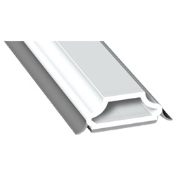 Antik-Sprosse 12mm SK Lg. 6,00m mit zwei silbergrauen Weichlippen, VE: 60m Produktbild