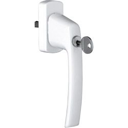 MACO Fenstergriff mit Sperrzylinder HARMONY Alu 45° ohne Logo - mit Stift ohne Schrauben Produktbild
