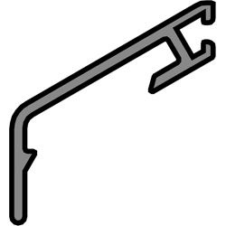 Flügelabdeckprofil FP 7605 blank Produktbild