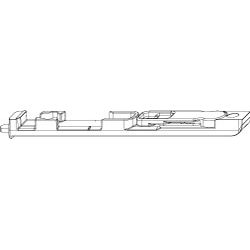Kantriegel 2-flg unten 11 mm Luft silber*VE20* Produktbild