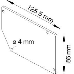 Deckel D 125.85 blank Produktbild