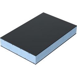 Sandwichplatte COSMO Therm HPL beidseitig Renolit, XPS-Kern, Grau- und Weißtöne Produktbild