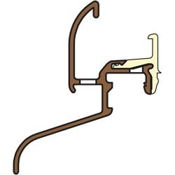 GUTMANN Regenschutzschiene Neckar 22/30 F-TXL Produktbild